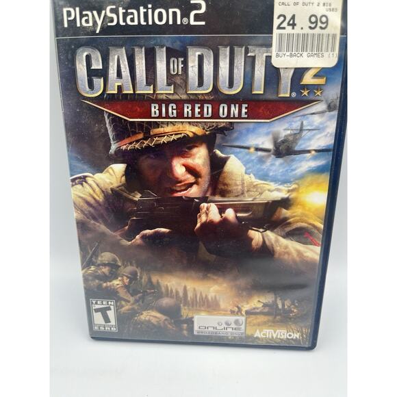 Call of Duty 2 Big Red One (PS2 PlayStation 2) Tested CIB Complete w Manual - Picture 2 of 9